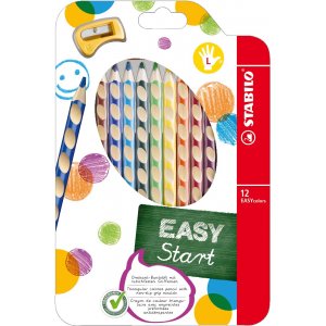 Crayons de couleur Easy paquet de 12 - Droite