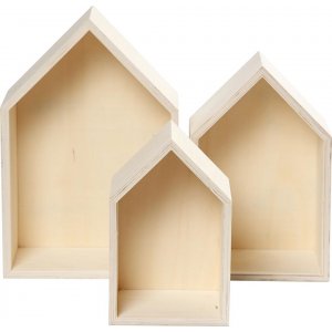 Botes de rangement - maisons - 3 pcs