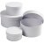 Papaskar rond - blanc - 4 pcs