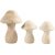 ponges en bois tourn - 3 pcs