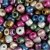 Perles de rocaille - couleurs mtallises - 130 g