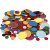 Cercles dcoratifs en caoutchouc - couleurs de paillettes mlanges - 150 pcs