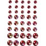 Demi-perles - rouge - 40 pcs