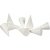 Cnes en polystyrne - blanc - 5,5 cm - 50 pcs