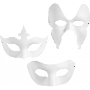 Masques - blanc - 3 x 4 pcs