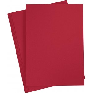 Carton color - Nol rouge - A4 - 180 g - 20 feuilles