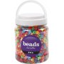 Perles en plastique - couleurs vives - brillantes - 700 ml