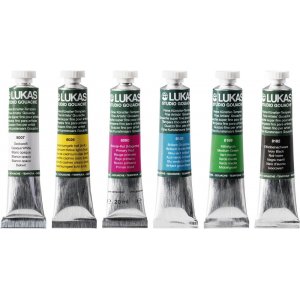 Tubes de peinture tempera 20 ml x6