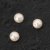 Perles de cire en verre 3 mm 75 pcs - Blanc crme