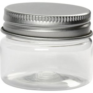 Pot en plastique avec couvercle - 35 ml - 10 pcs