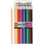 Crayons de couleur Colortime - couleurs mlanges - 12 pcs