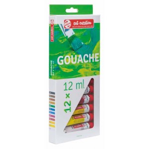 Gouache couleurs Art Creation 12 ml - 12 couleurs