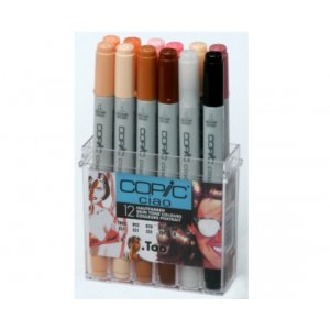 Coffret Copic Ciao - 12 stylos - Couleurs chair