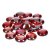 Boules de verre scintillantes 18 - 20 mm - rouge 100 g / 20 pcs.