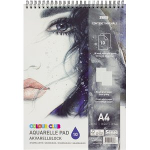 Bloc aquarelle Color Club Fsc A4 Spirale