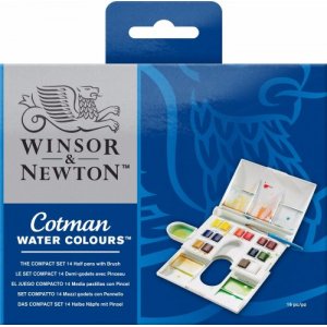 Coffret aquarelle Cotman Compact - 14  tasses