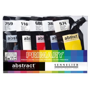 Set de peinture acrylique Sennelier Abstract - Set d'introduction 5 x 120ml