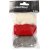 Laine carde - harmonie rouge/blanc - 3 x 10 g