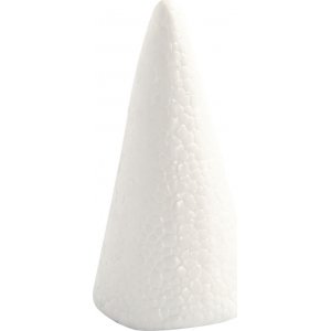 Cnes en polystyrne - blanc - 5,5 cm - 5 pcs