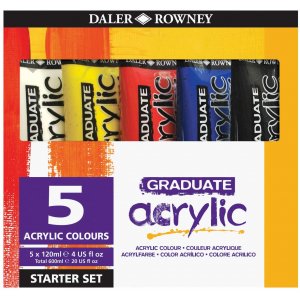 Peinture acrylique Graduate Set 5x120 ml - Starter