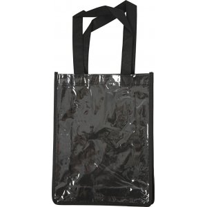 Sac avec faade en plastique - noir