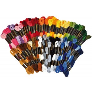 Fil  broder / fil moulin - 100 pcs 42 couleurs