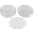 Assiettes en perles - Transparentes - Rondes - Diamtre 8,5 cm - 10 pcs