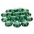 Boules de verre scintillantes 18 - 20 mm - vertes 100 g / 20 pcs.