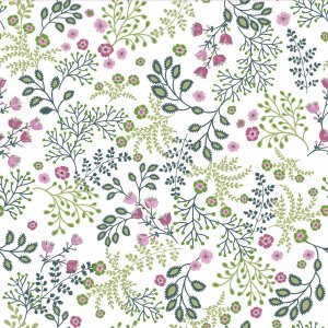 Toile cire PVC Flora