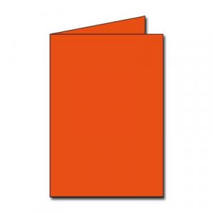 Carte Double Pollen 111x158 - Paquet de 25 - Orange intense