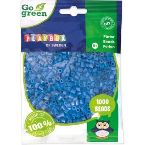 Perles tube Go green 1000 pcs Bleu