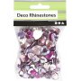 Strass - violet - 6+10+14 mm - 252 pcs