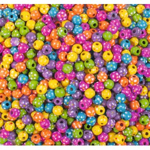 Perles en bois  pois - 770 pcs