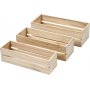 Caisses en bois - 3 pices