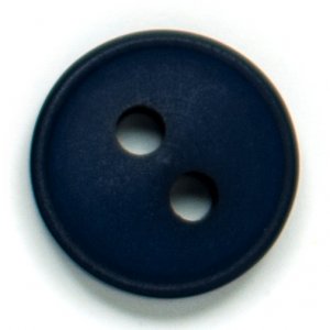 Bouton Rond 2 trous 11 mm 8pcs - Bleu fonc