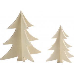 Sapins de Nol 3D - 2 pcs