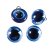 Yeux d'animaux  12 mm - bleu 4 pcs.