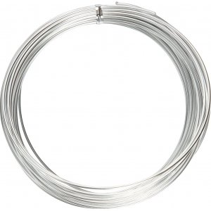 Fil d'aluminium - 2 mm - argent - 10 m