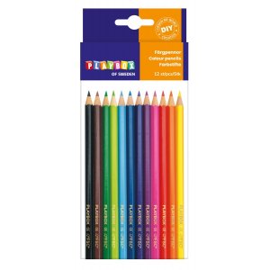 Crayons de couleur 12 troits