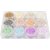 Perles de rocaille - couleurs pastel - 12 x 17 g