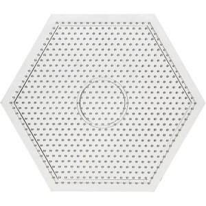 Carreaux de perles - Transparent - Hexagonal - 15x15 cm - 1 pce