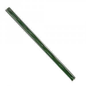 Fil mtallique pour reliure 0,80 mm / 28 cm - vert paquet de 20