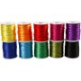 Cordon satin - couleurs fortes - 10 x 50 m