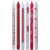 Bougie calendrier - rouge/blanc - 22 mm - 6 x 4 pcs