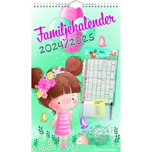 Calendrier familial - 6 colonnes - 18 mois