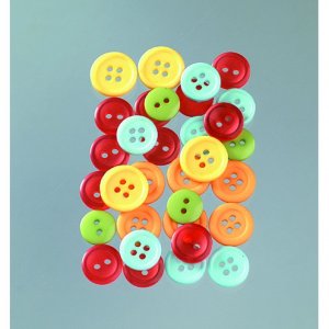 Boutons 10 - 15 mm - plusieurs couleurs clair 40 g agrumes