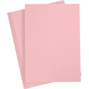 Carton - rouge clair - A4 - 10 pcs