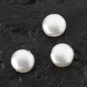 Perles de cire en verre 10 mm Blanc - 10 pcs