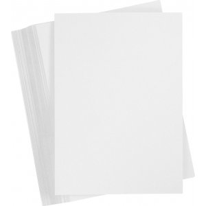 Carton color - blanc - A5 - 250 g - 100 feuilles