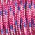 Paracorde mlange de couleurs 2mm x 50m - fuchsia, blanc, bleu